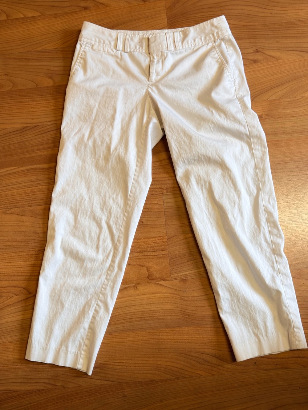 Banana Republic White Ryan Ankle Pants
